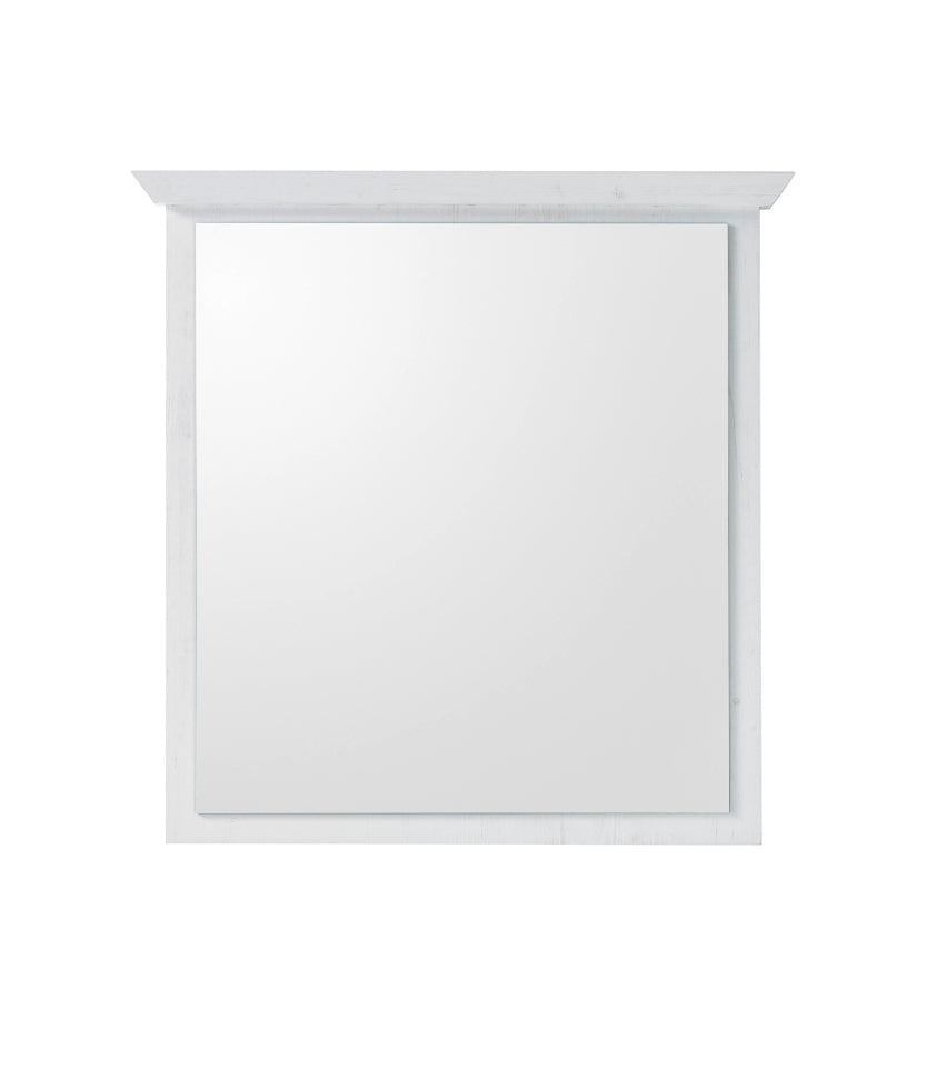 Spiegel 92x99 cm weiß Pinie WALES